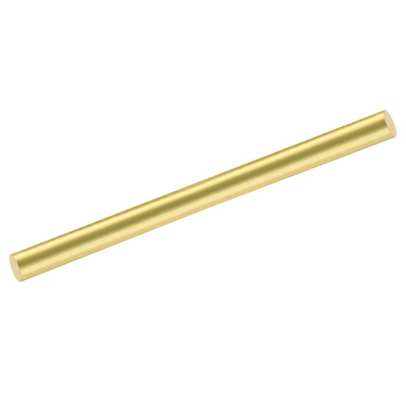 Uxcell 1Pcs Brass Rods 0.51 x 7.87" Brass Solid Round Stock Lathe Bar for Knife Handles Pin DIY Craft Model Plane