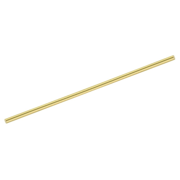 Uxcell 1Pcs Brass Rods 0.24 x 9.84" Brass Solid Round Stock Lathe Bar for Knife Handles Pin DIY Craft Model Plane