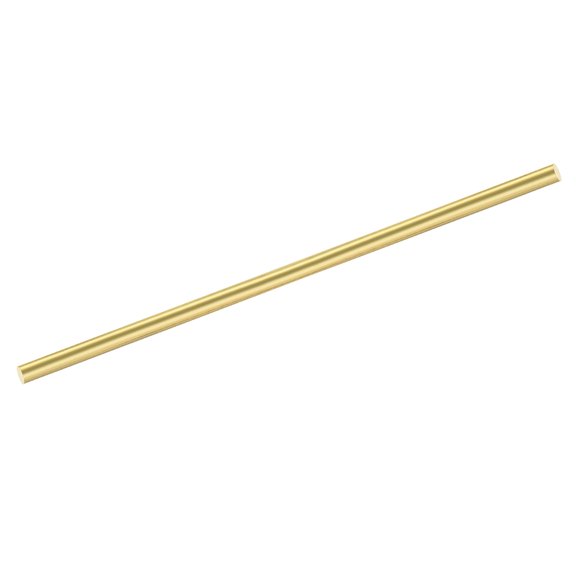 Uxcell 1Pcs Brass Rods 0.24 x 7.87" Brass Solid Round Stock Lathe Bar for Knife Handles Pin DIY Craft Model Plane