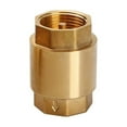 thumbnail image 1 of 1pcs Brass Thread In-Line Spring Check Valve For Water Control Check Valve Water Pump Valve ,Easy to Operate, 1 of 6