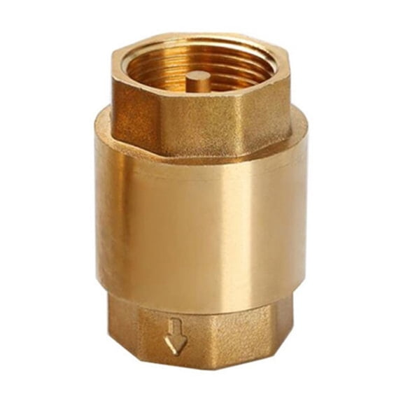 1pcs Brass Thread In-Line Spring Check Valve For Water Control Check Valve Water Pump Valve ,Easy to Operate