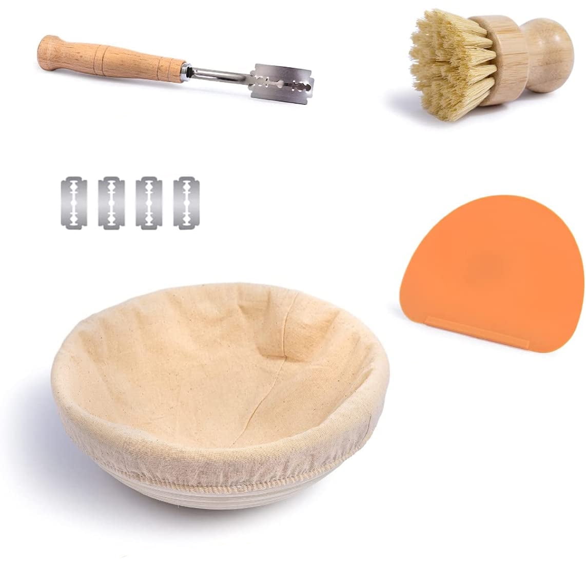 1pcs Bread Proofing Basket Set (Round) Bread Proofing Baskets