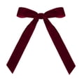 thumbnail image 1 of 1pcs Burgundy Velvet Ribbon Bows Christmas Tree Decorations,Soft Velvet Ornaments Ribbon Bows for Treat Bags Gift Wrapping Basket Wedding DIY Accessories Birthday Party Decor, 1 of 2