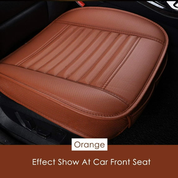 1pcs Car Front Seat Cover PU Non-Slip Car Seat Cushion Cover for Four Seasons