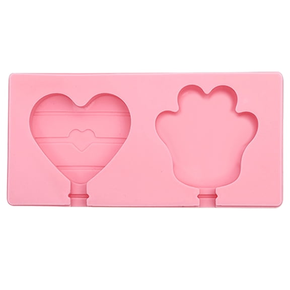 1pcs Cartoon Popsicle Molds, Food Grade BPA-Free Silicone Ice Cream Maker Kit with Lids & Sticks, Easy Release for Homemade Yogurt, Chocolate, Cake DIY(B)