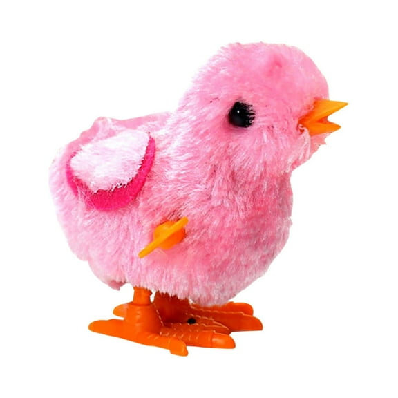 1pcs Chicken Toy Funny Wind Up Hopping Jumping Chickens Clockwork Walking Toys For Kids Children Gifts Soft Plush Jump Chick Toys *1pcs