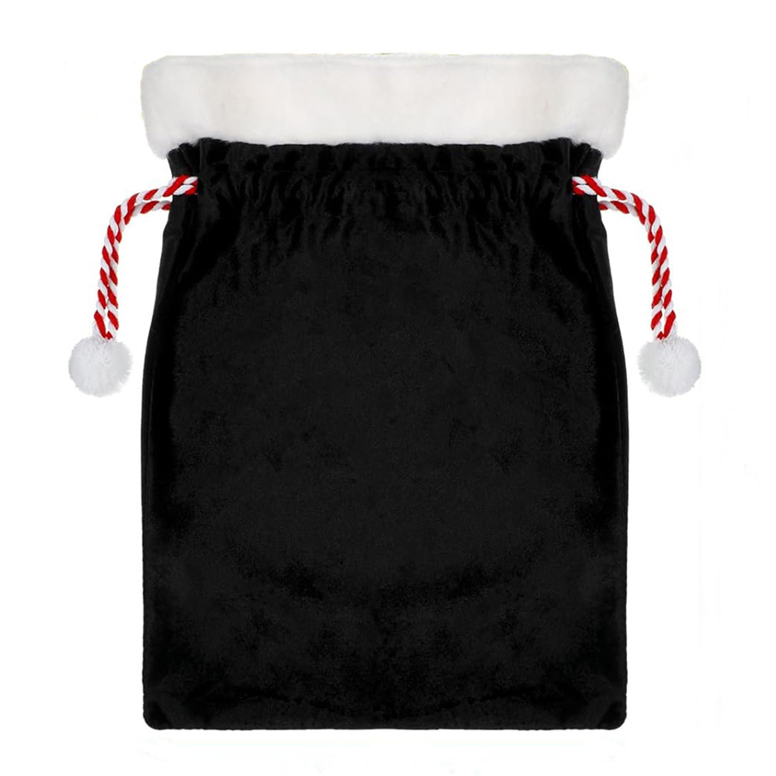 Il Babbo Natale Con Il Sacco Rosso Nella Posa Di Saluto Immagine Stock