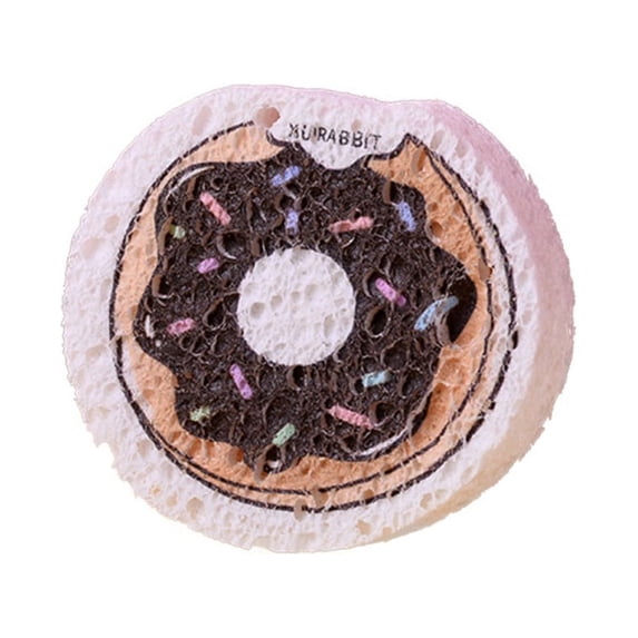 1pcs Compressed Cellulose Kitchen Sponges, Non-Scratch Biodegradable Natural Sponge Scrub for Dishes Cleaning