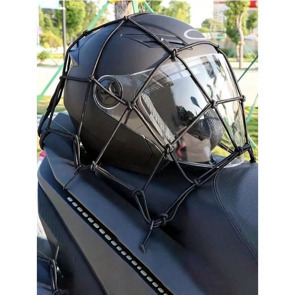 1pcs Crossover Car Cargo Net Roof Rack Elastic Mesh Bag Vehicle Trunk Cargo Net Protective Net,30*30cm