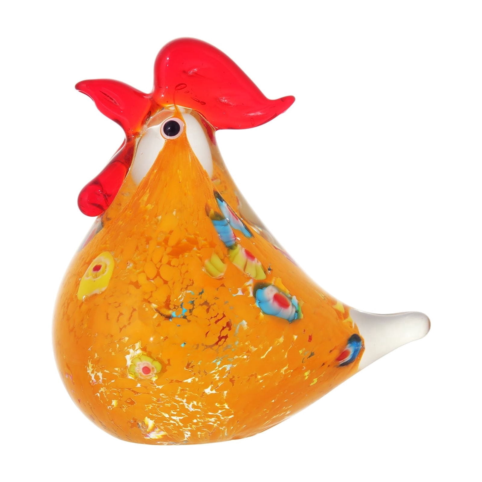 1pcs Crystal Chicken Figurine Collection Animal Paperweight Table ...
