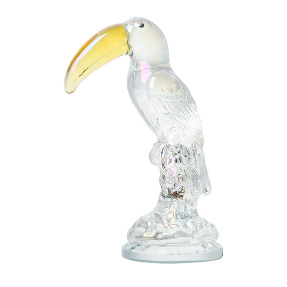 1pcs Crystal Penguin Figurines Decor Gifts for Women Men Cute Penguin Statues Collectibles Animal Blown Glass Sculpture Home Table Decoration,Style 4 Yellow