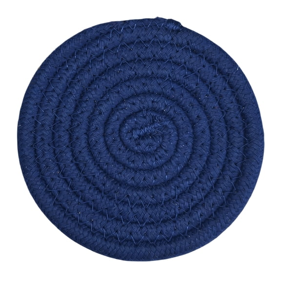 1pcs Cup Mat Cotton Thread Weave Round Drink Hot Pads Mats Set Absorbent Scald-proof Drink Coasters