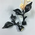 thumbnail image 1 of 1pcs Curtain Rod Finials Leaf Shaped Curtain Rod End Drapery Rail Pole, Usupdd 2025 1pcs Curtain Rod Finials Leaf, 1 of 2