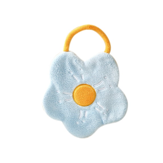1pcs Cute Hand Towels, Bathroom Towels with Hanging Loop, Children Hand Towel Animals, Microfiber Coral Hand Towel Fleece Absorbent for Kitchen Bedroom Bathroom 