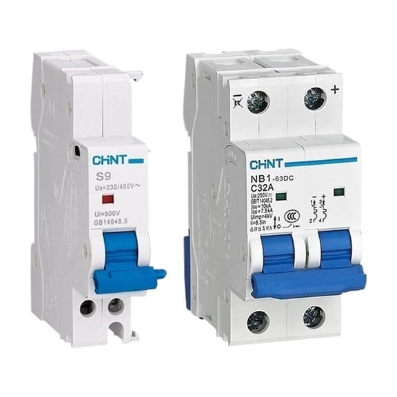 1pcs DC500V DC1000V NB1-63DC DC MCB With Shunt Release Solar Energy Photovoltaic Mini Circuit Breaker 1P 2P 4P DC250V NB1 S9