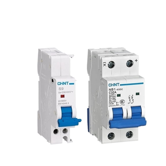 1pcs DC500V DC1000V NB1-63DC DC MCB With Shunt Release Solar Energy Photovoltaic Mini Circuit Breaker 1P 2P 4P DC250V NB1 S9