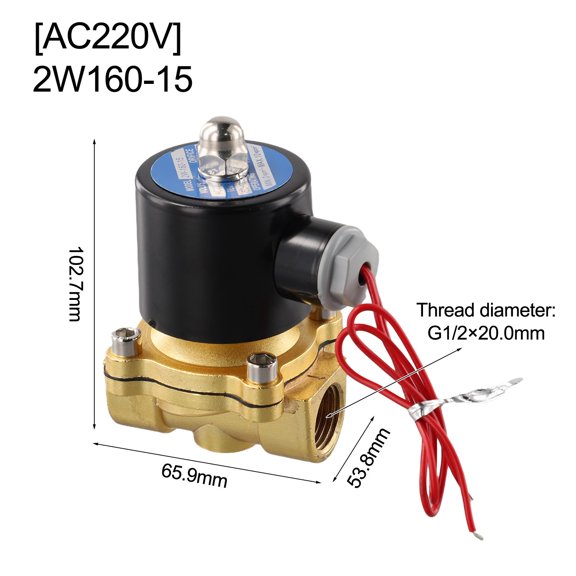 1pcs DN15/DN20 Normally Closed Solenoid Valve Waterproof Electronic Pipeline Control Switch Water Valve DC12V DC24V AC 220V