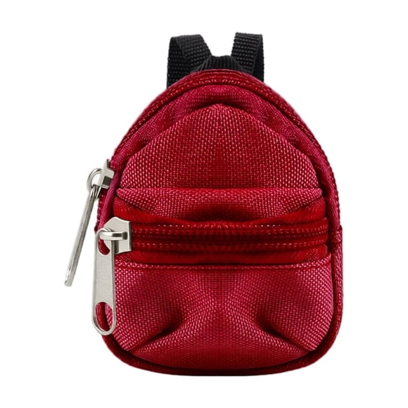 1pcs Doll Backpacks, Mini Zipper School Bags for Dolls, Cute Doll Bags School Supplies Backpack for Doll Accessories