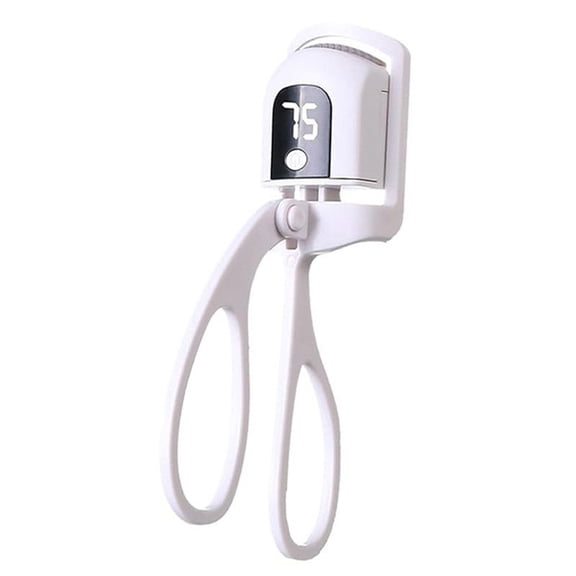 1pcs Electric Eyelash Curler, Long-Lasting Curl, Quick Heating, Portable Eye Lash Perm Clip, Effortless Eye Makeup White