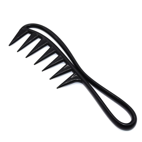 1pcs Ergonomic Wide-Tooth Comb for Men - Large, Curved Design with Fishbone Texture, Durable ABS Plastic Handle, Ideal for All Hair Types, Hair Comb