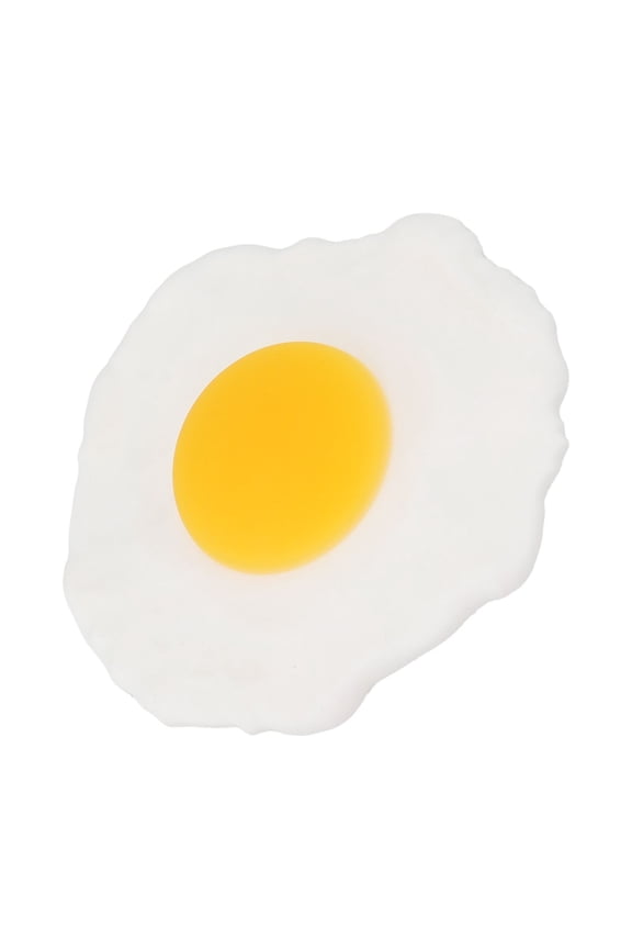 1pcs Fake Fried Egg Simulated Food Poached Egg Model Prop Artificial Fried Eggs Novelty Toy Dollhouse Miniatures Food 2 Smile Home