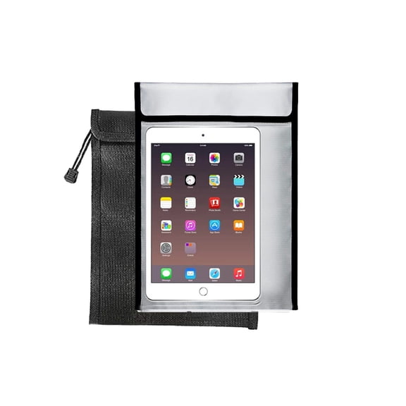 1pcs Fireproof Document Bag,25*19*2CM Waterproof Fireproof Money Bag for Cash with Lock, Important Document Storage Organizer for Valuables, Legal Documents Safe,Black