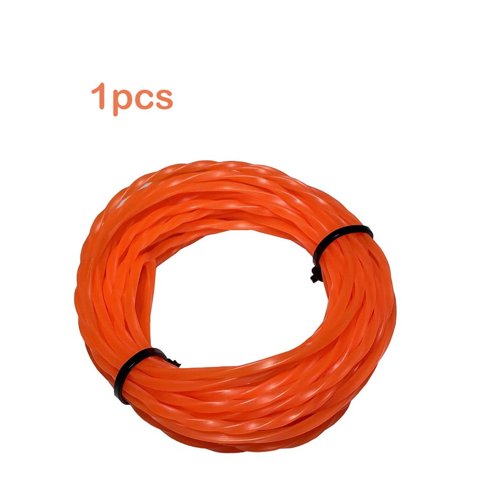 1pcs For Ego Grade 0.095 in. Brushcutter Cord Orange Trimmer Nylon Line