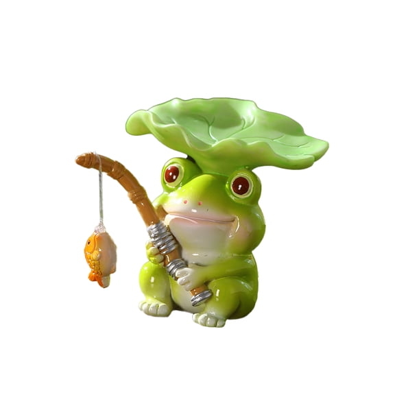 1pcs Frog Figurines Ornaments for Aquarium-Resin Frog Statues-Underwater Landscape Figurine Decoration for Fish Tank