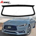 thumbnail image 1 of 1pcs Front Grille Frame Cover for Infiniti Q60 Coupe 2017-2021, Front Grill Outline Trim Cover Overlay Direct Add-On, Gloss Black, 1 of 7