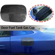 1pcs Fuel Tank Gas Cap Door Cover Trim for Dodge Charger 2015-2022, Fuel Filler Door Gas Tank Cap, Carbon Fiber Look