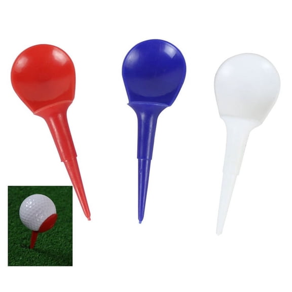 1pcs Golf Tees with Plastic Material for Reducing Spin and Improving Fairway Shots, Random Color Delivery