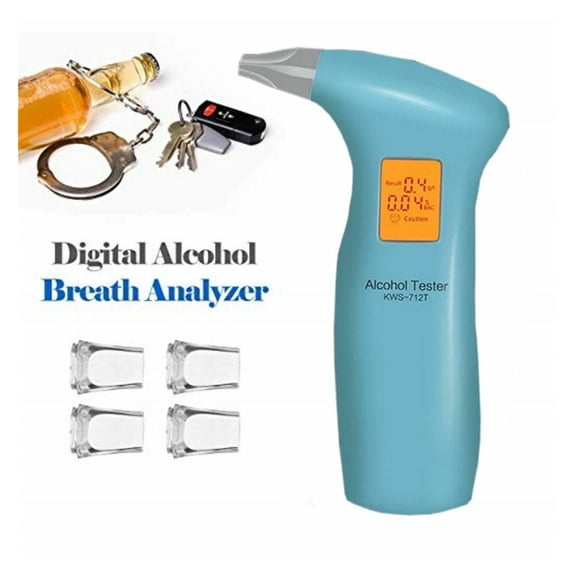 1pcs Handheld Backlight Digital Alcohol Tester Digital Alcohol Breath Tester Breathalyzer Analyzer LCD Detector Backlight Light ,Fast and Easy