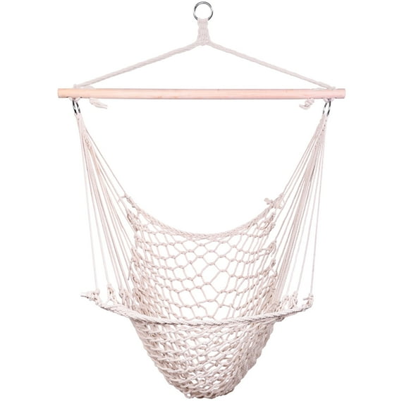 1pcs Hanging Rope Chair,Beige