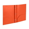 thumbnail image 1 of 1pcs Heavy Duty Plastic 3 Hole Punch Pocket Folders - Binder Dividers with 2 Pocket, Letter Size, Office Supplies 1pc for H-Orange, 1 of 6