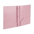 thumbnail image 1 of 1pcs Heavy Duty Plastic 3 Hole Punch Pocket Folders - Binder Dividers with 2 Pocket, Letter Size, Office Supplies 1pc for H-Pink, 1 of 6