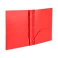 thumbnail image 1 of 1pcs Heavy Duty Plastic 3 Hole Punch Pocket Folders - Binder Dividers with 2 Pocket, Letter Size, Office Supplies 1pc for H-Red, 1 of 4