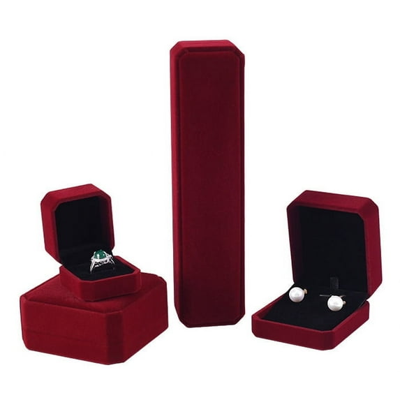 1pcs Jewelry Packaging Necklace Packaging Organizer Ring Box Bulk Gift Box Earring Holder Gift Box Necklace Organizer Purplish Red Necklace Box 23x5cm