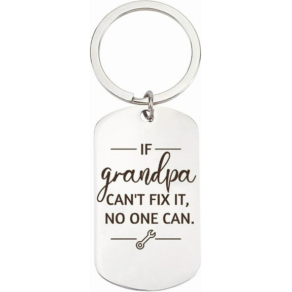 1pcs Keepsake Keychain Stainless Steel Keychain Word Key Ring Charm Silver