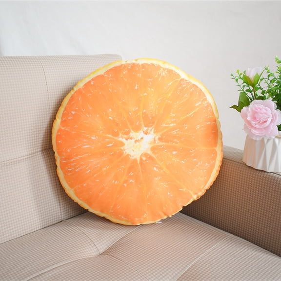 1pcs Kumquat Pillow Plush Stuffed Cute Toy Pillow, Room DecorChristmas Birthday Gifts Stuffed Decor17.7 inch