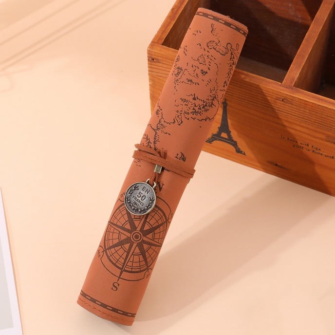 1pcs Leather Pencil Bag Roll Vintage - 1pcs Leather Pencil Bag Roll Vintage Treasure Map Pattern Pen Case Holder Organizer Soft Wrap Bag Stationery Makeup Pouch Roll Up Style 9c6f9883 80a5 42cd B7fb 1c1b0adc095c.ae8c7de402e16b6f8a26cf74b1029872