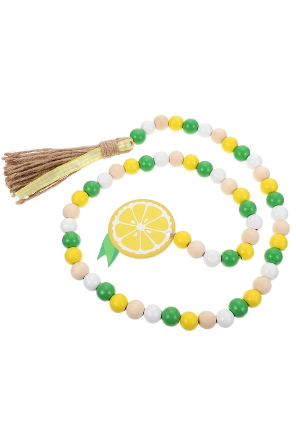 1pcs Lemon watermelon wood beaded ring fringe lemon slice beaded ring lemon logo Summer bead stringStyle:Style 1;