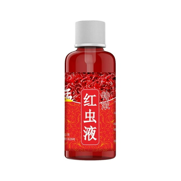 1pcs Liquid Blood Worm Scent Fish Attractant Concentrated Red Worm Liquid Catfish Fish Additive Perch Fishing Bait Tool