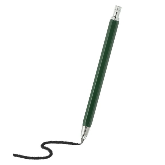 1Pcs Mechanical Pencil 4.0mm, Pencils Mechanical Holder Large Automatic Plastic Holder with Sharpener for Graphite Pencil Drawing Art Sketching Woodworking, Green