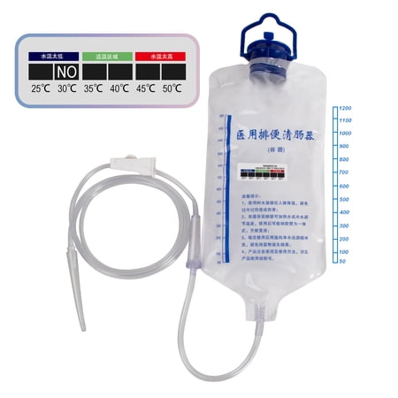 1pcs Medical 1200ml Enema Reusable Colon Enema Bag Cleansing Kit