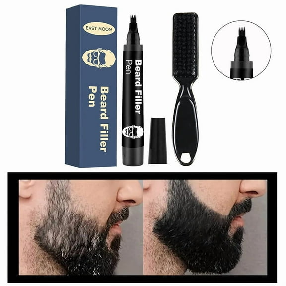 1pcs Men's Beard Pen, Beard Filling Pen, Enhances Natural Beard Definition & Contour, Long-Lasting, Waterproof, Beard Grooming Pencil Father's Day Gift