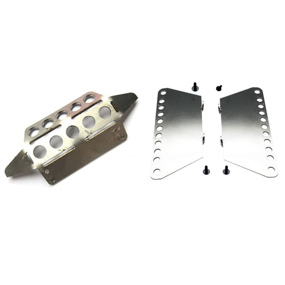 1pcs Metal Front Armor Protection Guard & 2pcs for MN Model 1:12 D90 D91 RC Car Spare Parts Metal Pedal