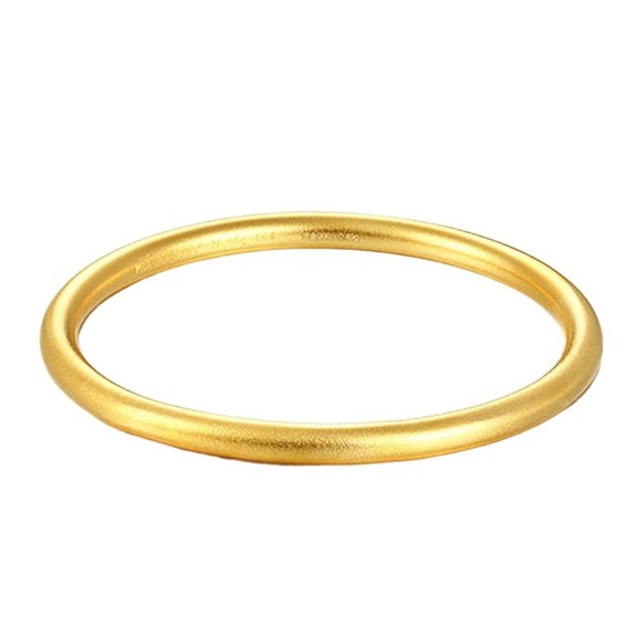 1pcs Metal Matt Surface Round Bangle Bracelet