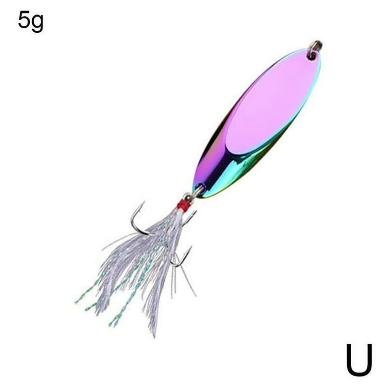 1pcs Metal Spinner Spoon Lures Trout Fishing Lure Hard Bait Sequins  Paillette Artificial Baits Spinnerbait Fish Tools NEW 