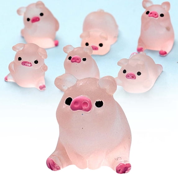 1pcs Mini Resin Animal 9 Styles Tiny Resin Animals Miniature Little Small Animal Figures ,Mini Resin Animals Fairy Garden Accessories 