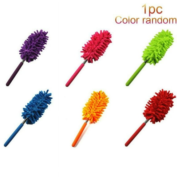 1pcs Mini Retractable Dusting Duster Car Electrostatic Dusting Brush Dust Cleaning Brush